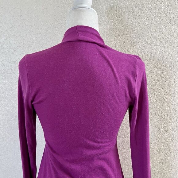 Stitchfix 41 Hawthorn Fuchsia Pink Open Front Waterfall Cardigan Size X-Small - Picture 6 of 11